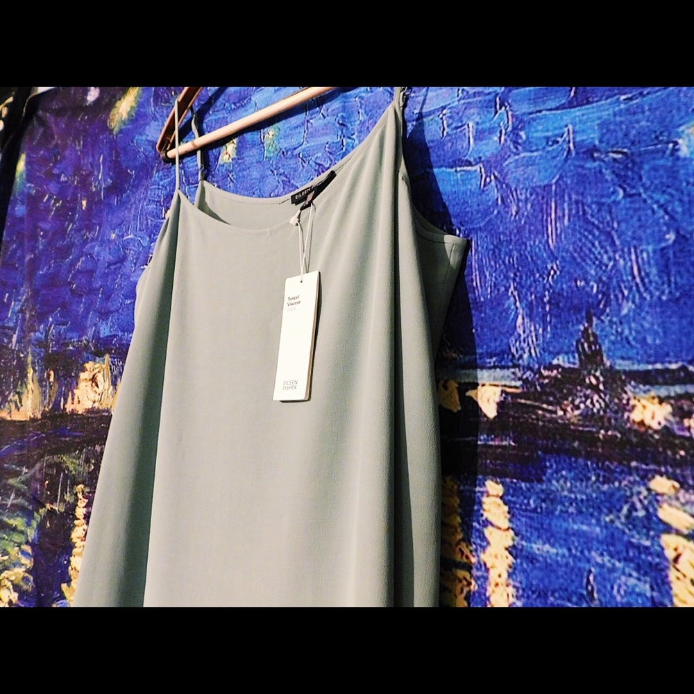 Sandwashed Tencel Slip Dress